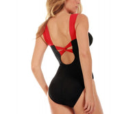 InstantFigure Contrast Trim One Piece Swimsuit 13496P by InstantFigure INC