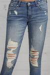 MID RISE ANKLE SKINNY JEANS MEDIUM