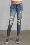 MID RISE ANKLE SKINNY JEANS MEDIUM