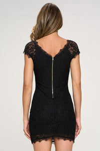 Women's lace mini dress