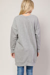 Oversized V Neck Sweatshirt Pullover Tunic