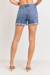 CAT SCRATCH H-LINE JEAN SHORTS