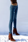 MID-RISE ANKLE SKINNY JEANS