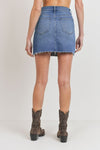 90's VINTAGE DENIM MINI SKIRT