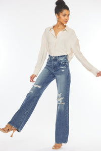 High Rise Distressed Jeans