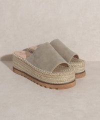 OASIS SOCIETY Ivy   Espadrille Platform Slide