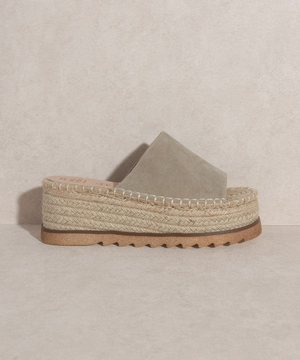 OASIS SOCIETY Ivy   Espadrille Platform Slide