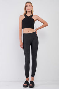 Mid Rise Skinny Fit Yoga & Workout Legging Pants