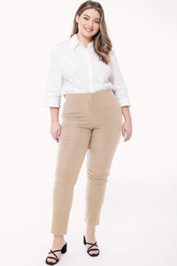 Ultra Comfy Stretchy Office Slacks-taupe