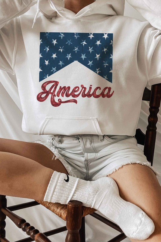 AMERICA STARS HOODIE PLUS SIZE