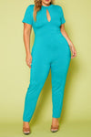 Plus Size KeyHole Jumpsuit