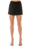 Front Pintuck Accent Shorts