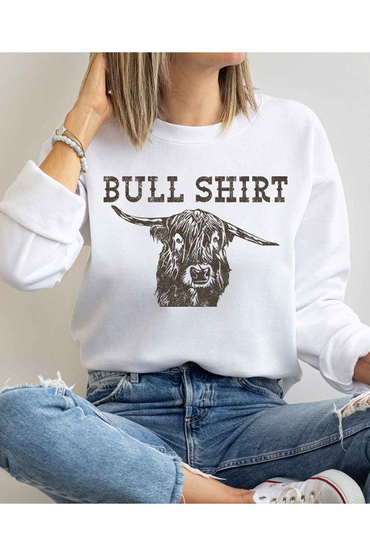 BULL SHIRT GRAPHIC SWEATSHIRT