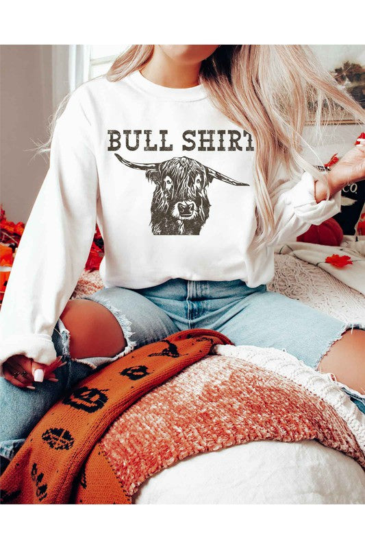 BULL SHIRT GRAPHIC SWEATSHIRT