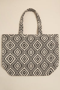 Diamond Pattern Embellished Shoulder Bag