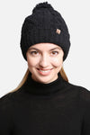 Solid Color Luxury Soft Beanie w Pom Pom