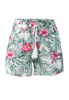 Tropical Printed Pom Pom Shorts