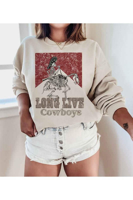 LONG LIVE COWBOYS GRAPHIC SWEATSHIRT