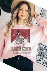 LONG LIVE COWBOYS GRAPHIC SWEATSHIRT