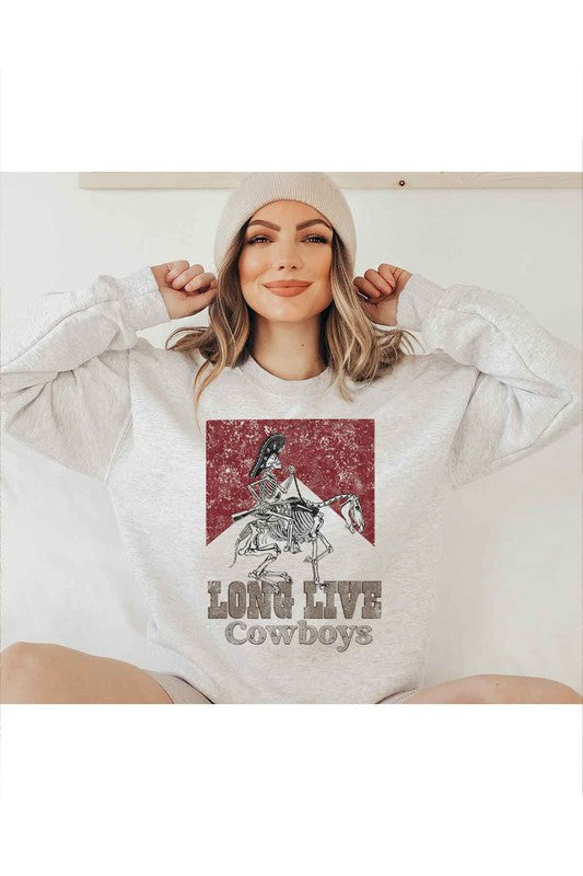 LONG LIVE COWBOYS GRAPHIC SWEATSHIRT