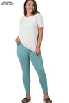 PLUS BRUSHED DTY MICROFIBER FULL LENGTH LEGGINGS