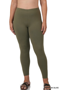 PLUS BRUSHED DTY MICROFIBER FULL LENGTH LEGGINGS