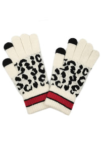 Leopard Print Smart Touch Gloves