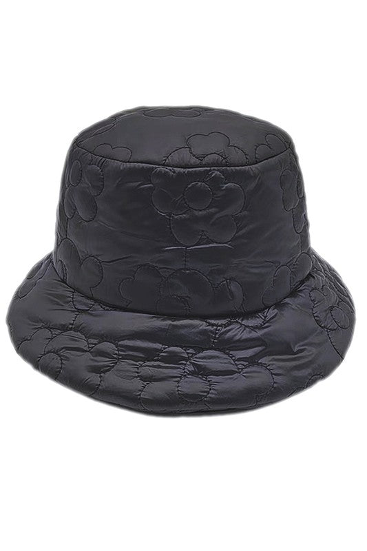 Flower Padded Bucket Hat