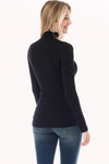 Solid Long Sleeve Mock Neck Top