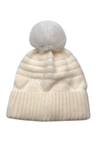 Furry Beanie with Pom pom