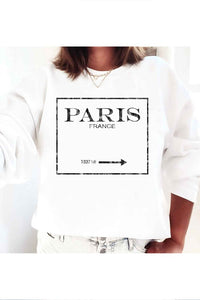 PARIS FRANCE GRAPHIC SWEATSHIRT