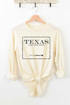 TEXAS LONE STAR STATE LONG SLEEVE TEE