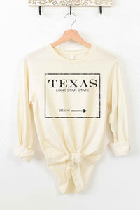 TEXAS LONE STAR STATE LONG SLEEVE TEE