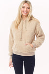 Fuzzy Sherpa Kangaroo Pocket Hoodie Pullover