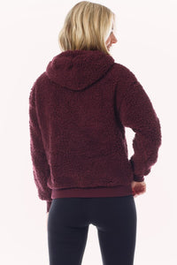 Fuzzy Sherpa Kangaroo Pocket Hoodie Pullover