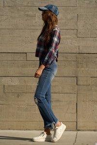 PREMIUM HIGH RISE CROP BOOT JEANS