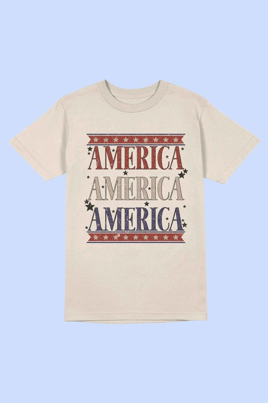 AMERICANA PATRIOTIC GRAPHIC TEE