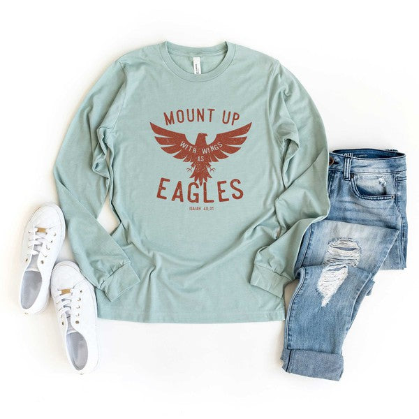 Wings As Eagles Long Sleeve Graphic Tee