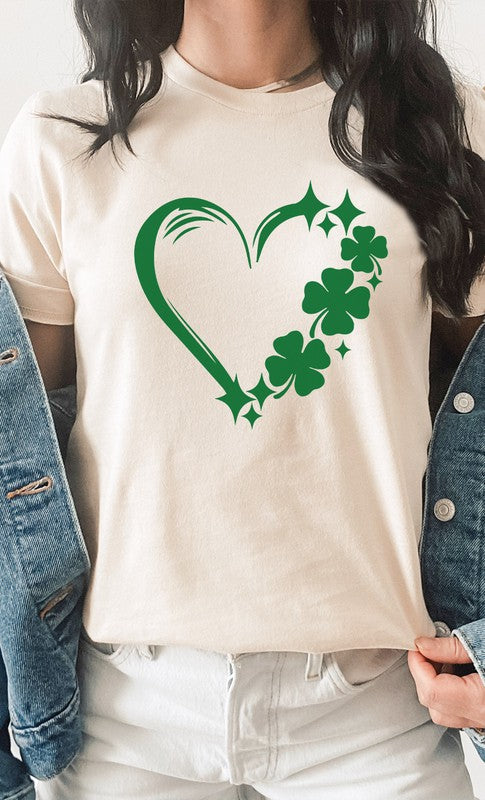 Lucky Clover Heart PLUS SIZE Graphic Tee