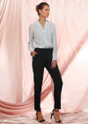 Slim Fit Pants In Black by Shop at Konus