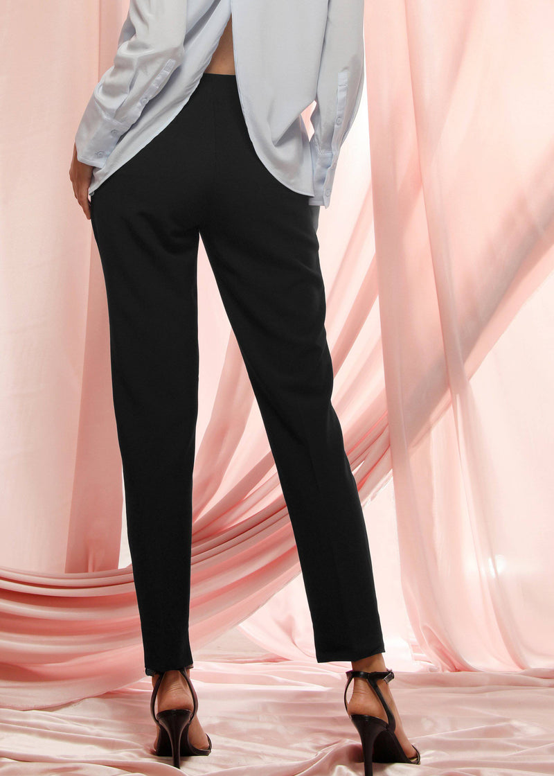 Slim Fit Pants In Black by Shop at Konus