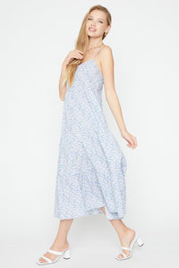 Left side of BUTTON TIER MIDI DRESS