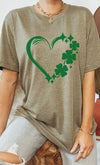 Lucky Clover Heart PLUS SIZE Graphic Tee