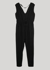 JUMPSUIT-ELASTIC WAIST - black by BERENIK - East Hills Casuals