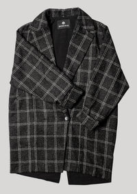 COAT TWEED - black/white by BERENIK