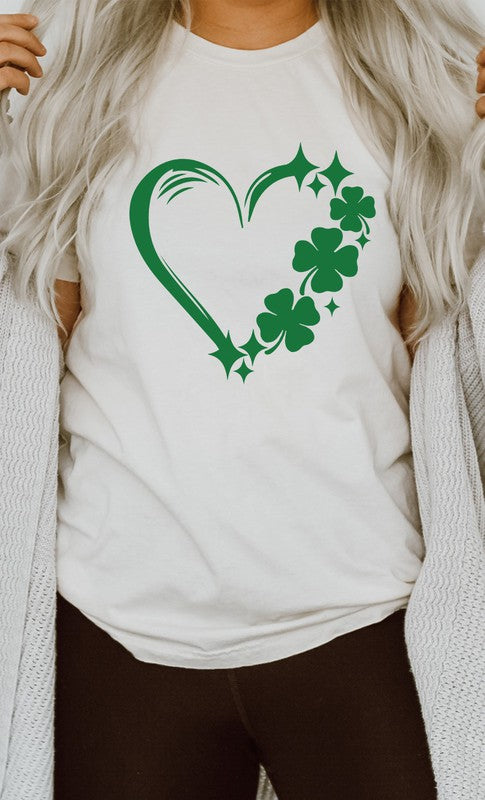 Lucky Clover Heart PLUS SIZE Graphic Tee