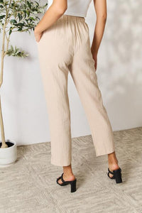 Back of Double Take Pull-On Pants with Pockets