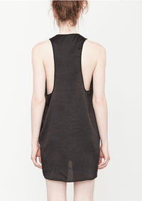 TANK TOP OVERSIZED - black shiny by BERENIK - East Hills Casuals