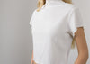 Lucy Mock Neck Top Ivory by Lenviera