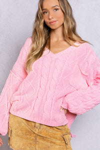 V NECK SWEATER SMST349